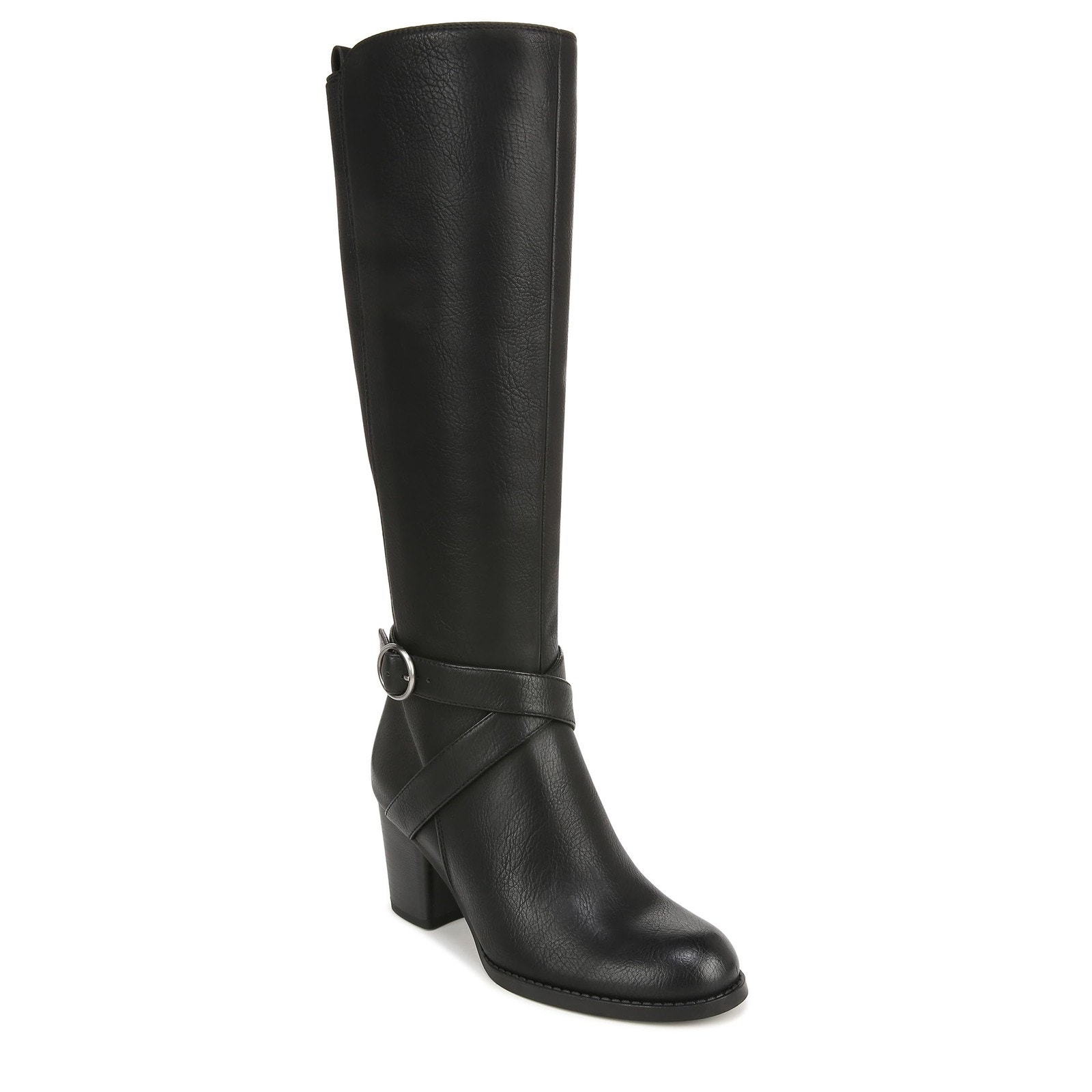 Naturalizer Soul Triya Womens Black Wide Calf Tall Boots Size 8.5 W